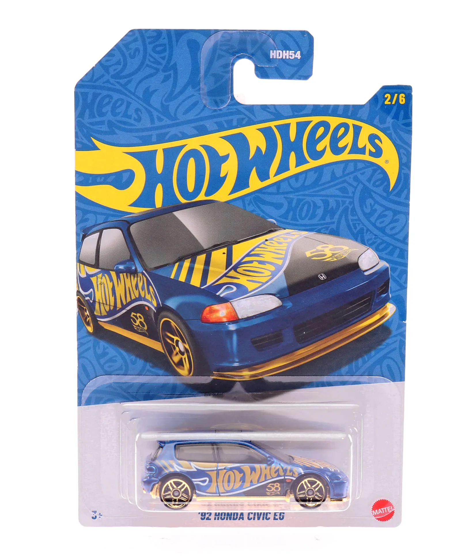 Hot Wheels - 92 Honda Civic 58th Anniversary Car (2/6)