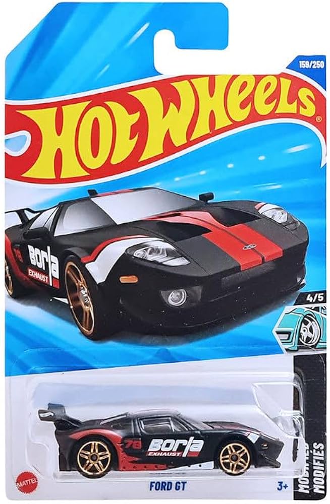 Hot Wheels 2025 Ford GT Modified Ages 3 and Up 159/250 (Black)