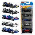 Hot Wheels 1:64 Scale 5-Pack Formula 1 Die-Cast Toy Cars