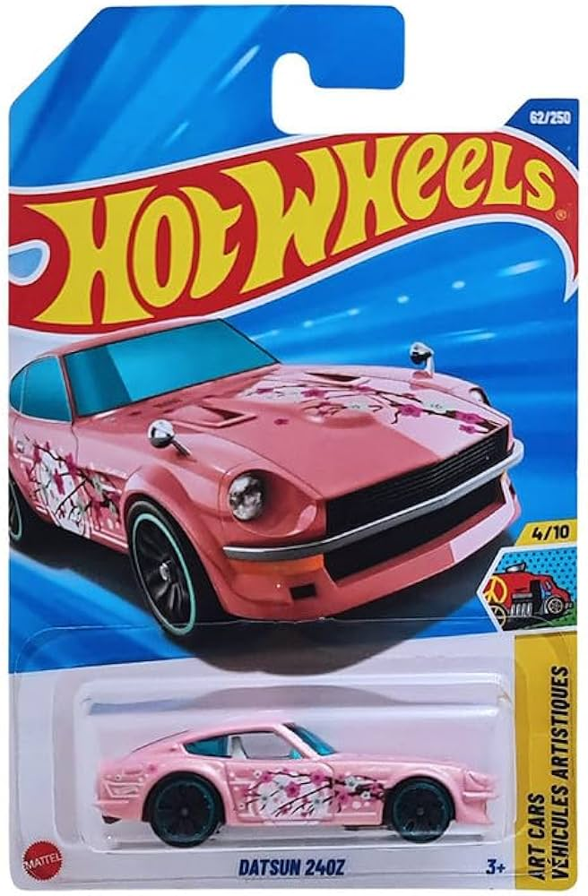 Hot Wheels 2025 Datsun 240Z Air Cars Ages 3 and Up 62/250 (Pink)