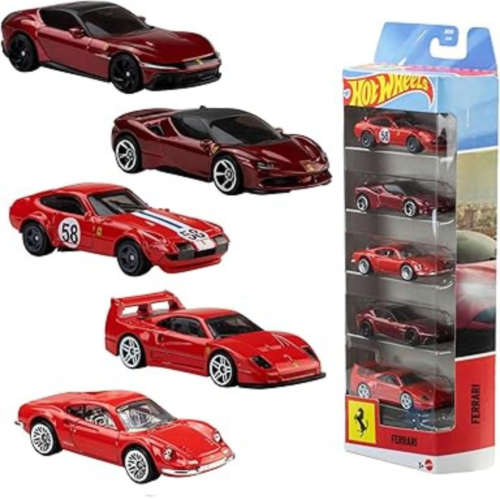 Hot Wheels Car 2026 Ferrari Pack of 5