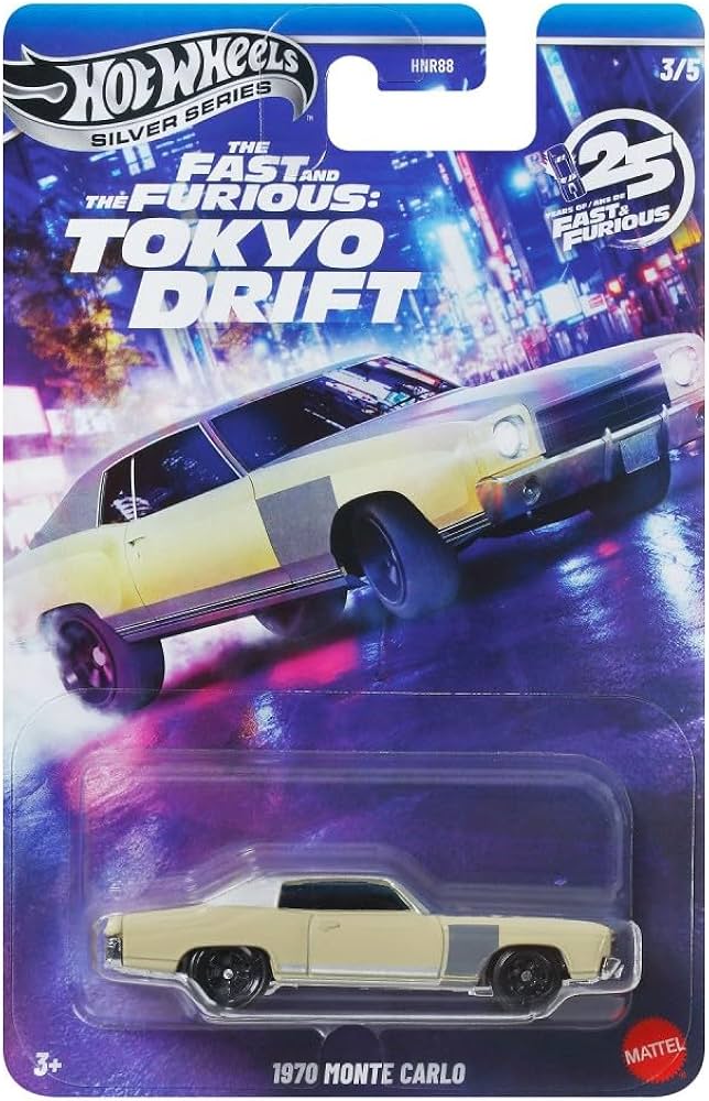 Hot Wheels Toy Car, Fast & Furious 70 Monte Carlo Custom 1:64