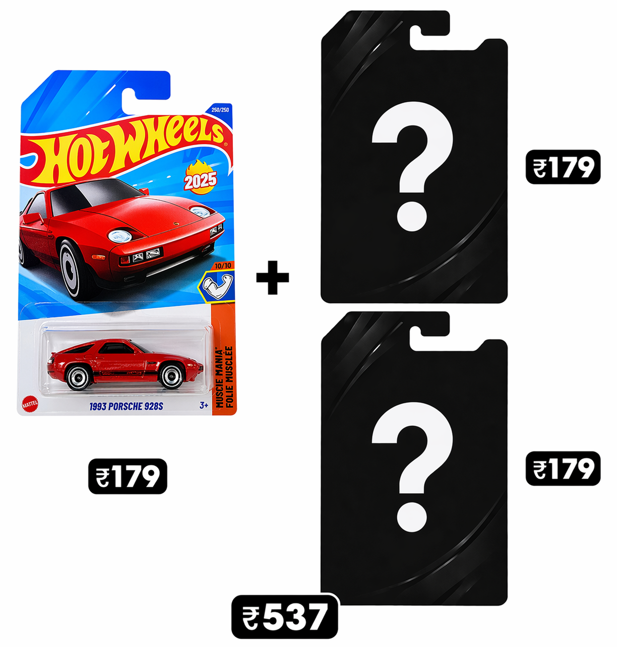 Hot Wheels 1983 Porsche 928 S + 2 Fantasy's