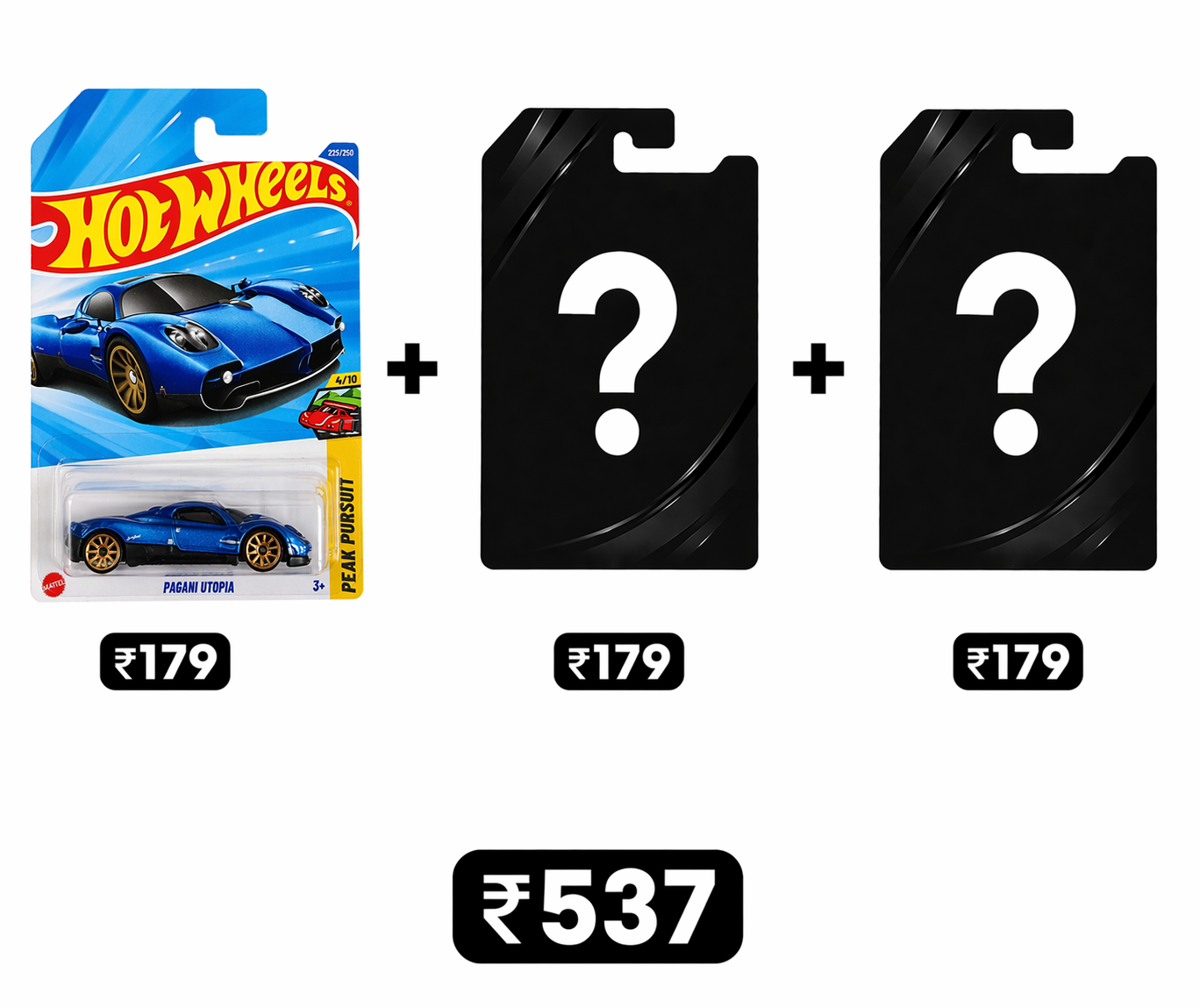 Hot Wheels 2025 Pagani Utopia + 2 Fantasy Cars