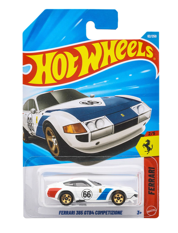Hot Wheels Ferrari 365 GTB4 Competitor Ride On Toy Mini Car for Ages 3 and Up, White