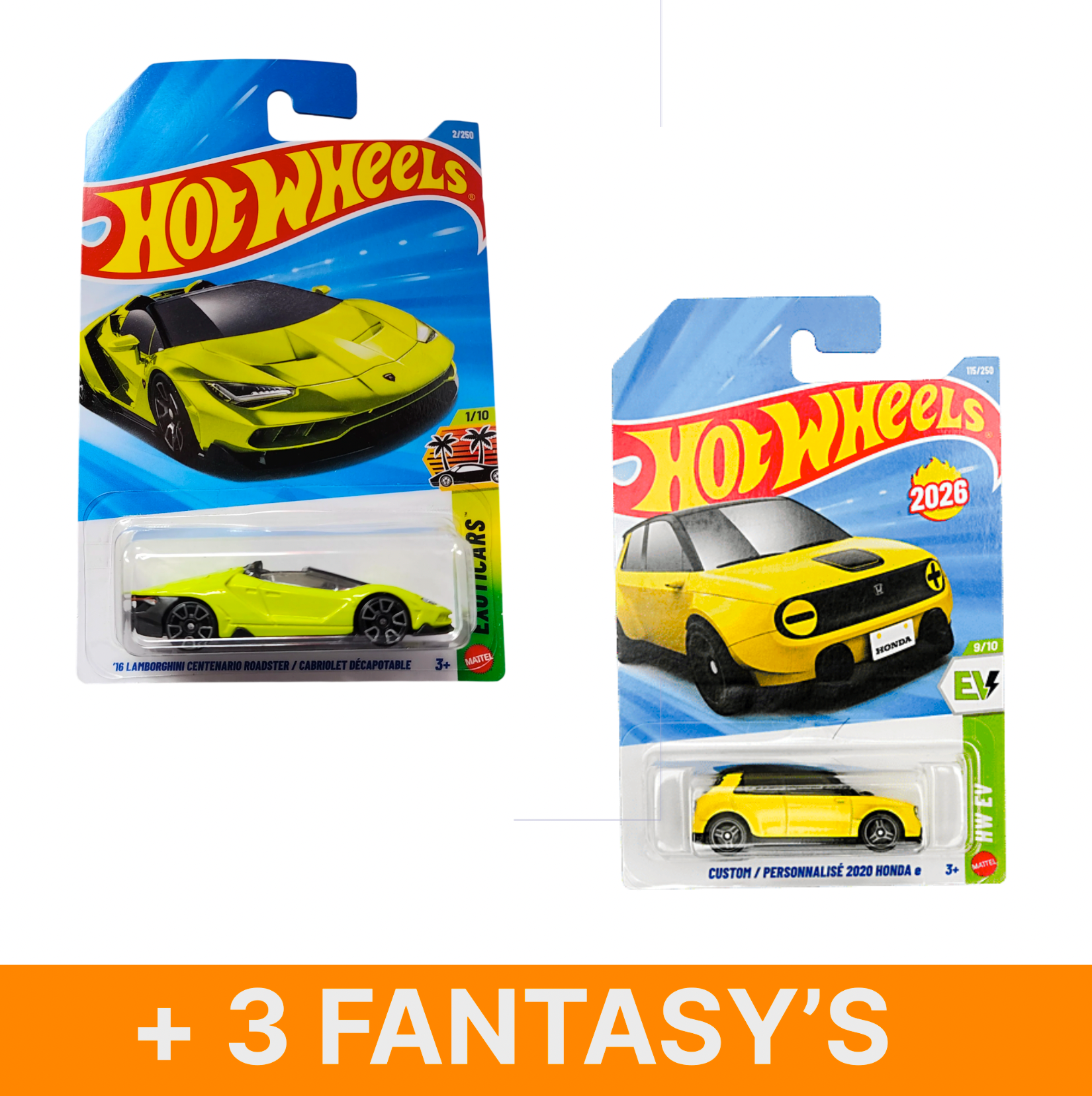 Hot Wheels 16 Lamborghini Centenario + 4 Cars (F case)
